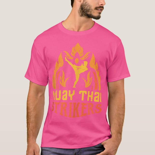 Muay Thai Strikers Artwork für einen Muay Thai Käm T-Shirt (Vorderseite)