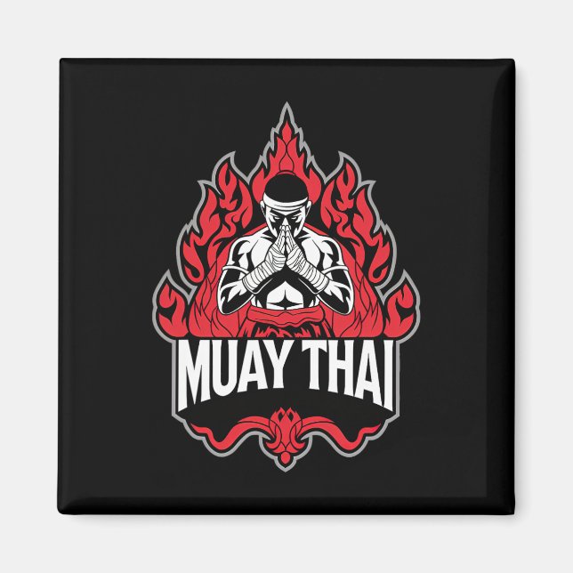 Muay Thai Thai Boxing 1 Magnet (Vorne)