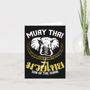 Muay Thai Thai Boxing Elephant Gift Karte