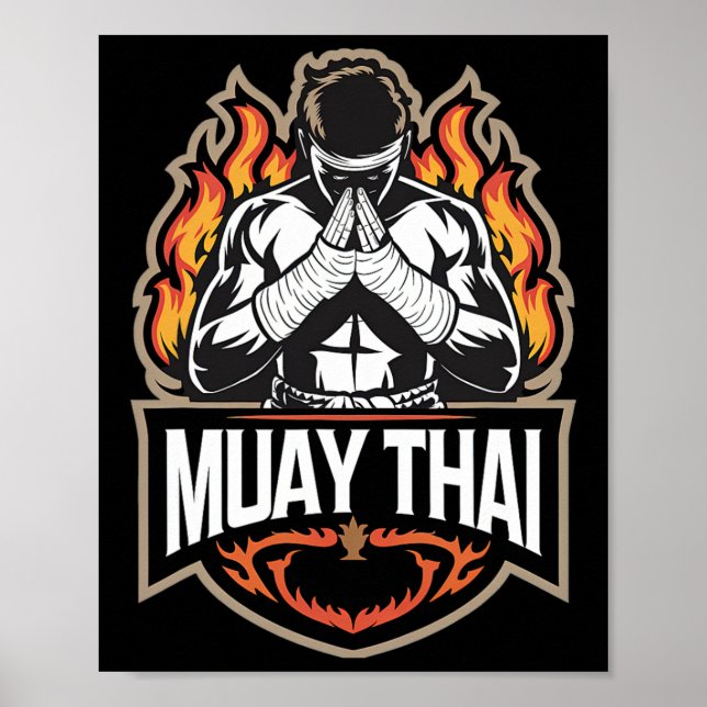 Muay Thai - Thai Boxing Mixed Martial Arts Poster (Vorne)