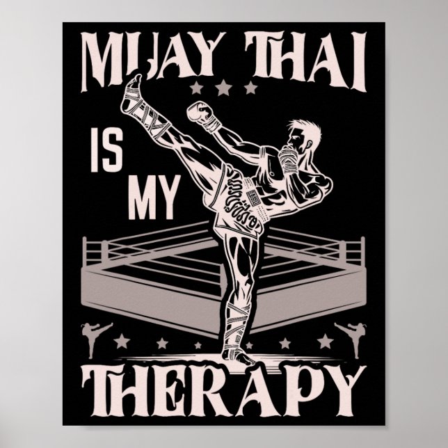 Muay Thai Thai Boxing Poster (Vorne)