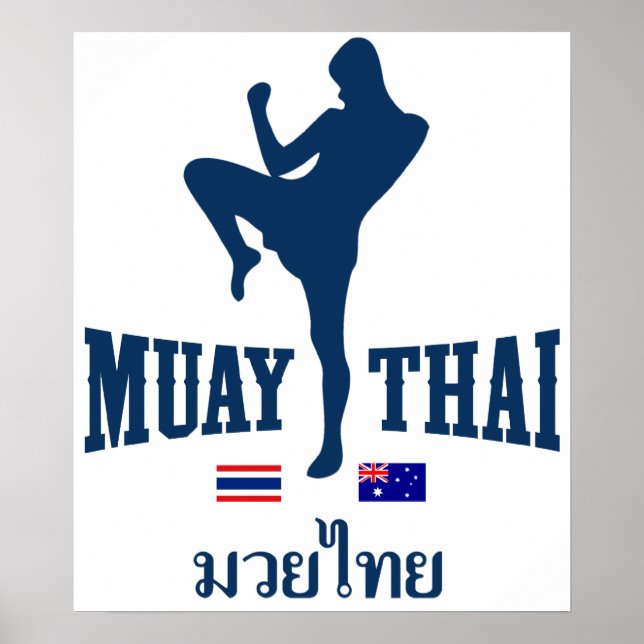 Muay Thai Thailand Australien Poster (Vorne)