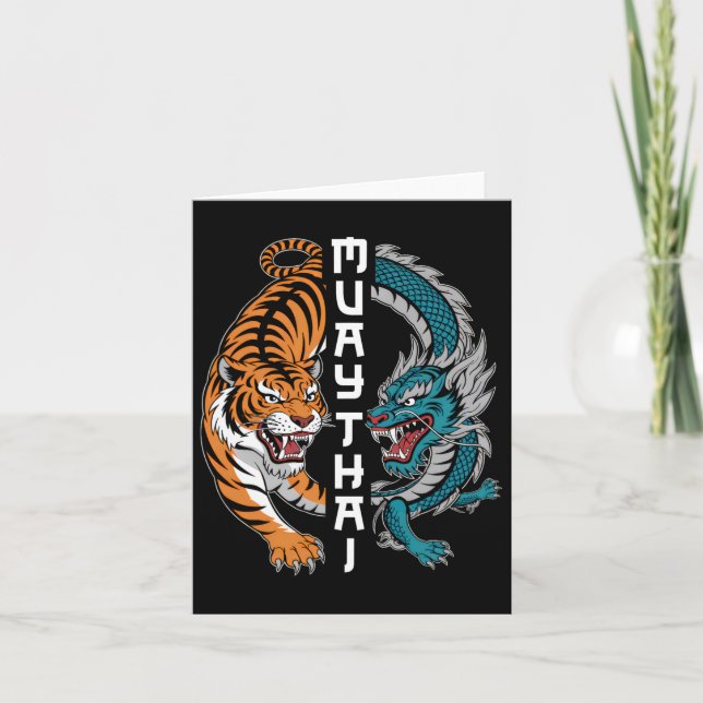 Muay Thai Thailand Boxing Muay Thai Fan Men Women Karte (Vorderseite)