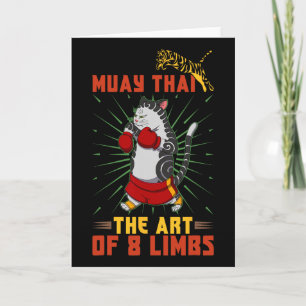 Muay Thai Thailand Faust Ring Knie Kämpfer Technik Karte
