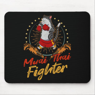 Muay Thai Thailand Faust Ring Knie Kämpfer Technik Mousepad