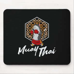 Muay Thai Thailand Faust Ring Knie Kämpfer Technik Mousepad