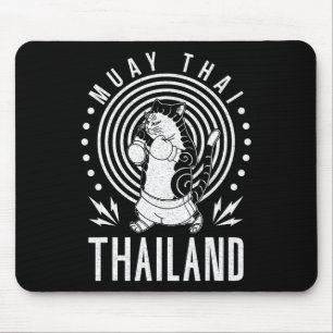 Muay Thai Thailand Faust Ring Knie Kämpfer Technik Mousepad