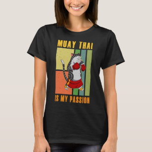 Muay Thai Thailand Faust Ring Knie Kämpfer Technik T-Shirt
