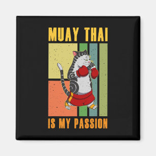 Muay Thai Thailand Fäuste Ring Knie Kämpfer Techni Magnet
