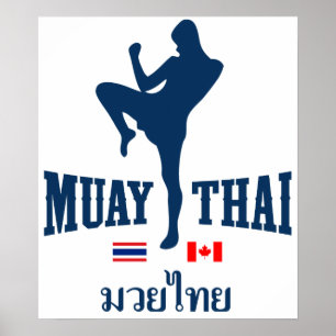 Muay Thai Thailand Kanada Poster