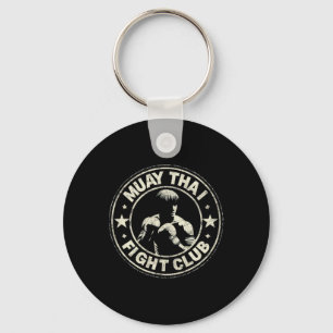 Muay Thai Thailand Kickboxen MMA Kämpfer Vintage Schlüsselanhänger