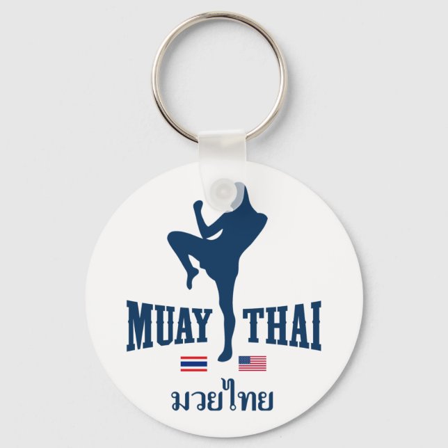 Muay Thai Thailand Schlüsselanhänger (Vorderseite)