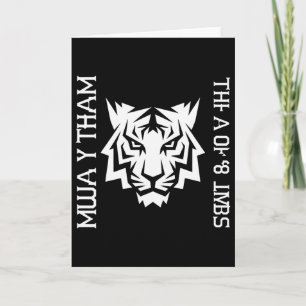 Muay Thai Tiger Kunst der 8 Gliedmaßen Kickboxen D Karte