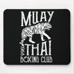 Muay Thai Tiger MMA Training Street Fight Kickboxe Mousepad
