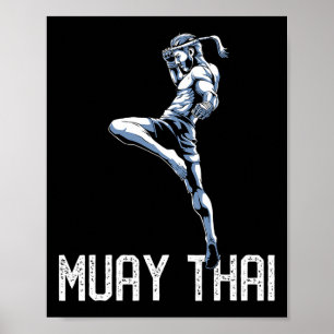Muay Thai Tiger - Nak Muay, Kickbox-Geschenk Poster