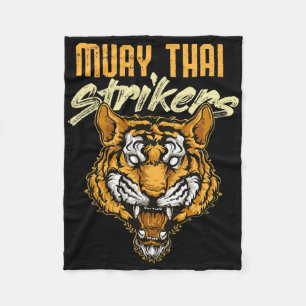 Muay Thai Tiger Thai Boxen Thailand Kickboxen _1 Fleecedecke