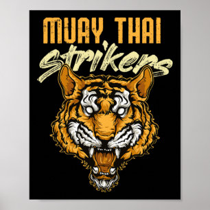 Muay Thai Tiger Thai Boxen Thailand Kickboxen _1 Poster