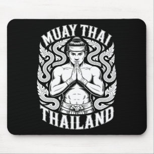 Muay Thai Training Kickboxing Thailand Vintag Tig Mousepad