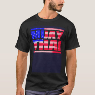 Muay Thai USA-Flagge NakMuay-Boxworkout T-Shirt