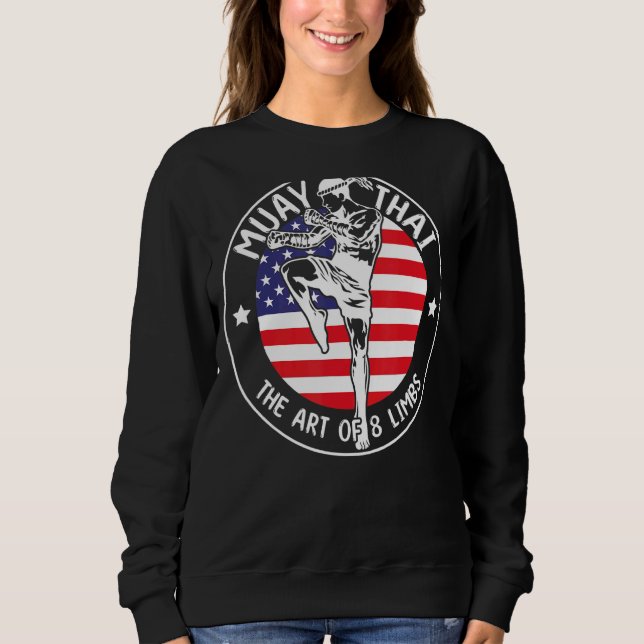 Muay Thai von 8 Gliedmaßen Sweatshirt (Vorderseite)