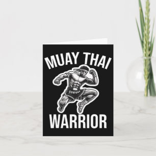 Muay Thai Warrior Boxing Kampfsport Arts Com Karte