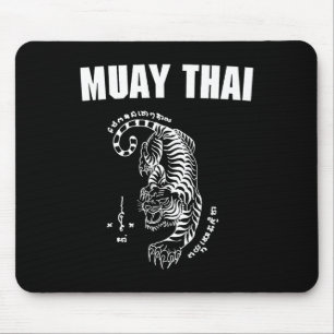 Muay Thailand Sak Yant Kunst Tattoo Tiger Kickboxe Mousepad