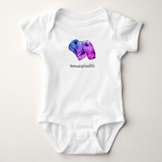 Muay thailändische Boxhandschuhe Baby Strampler