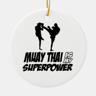 Muay thailändische Supermacht-Entwürfe Keramikornament