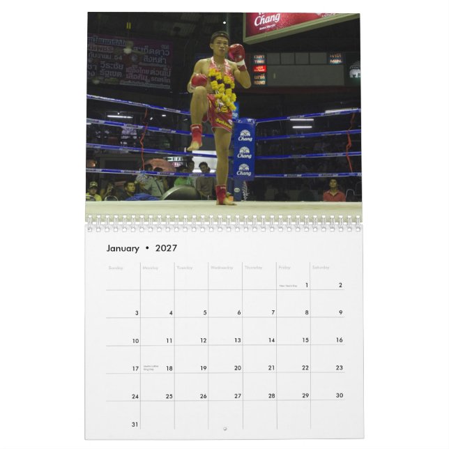 Muay thailändischer Kalender (Jan 2027)
