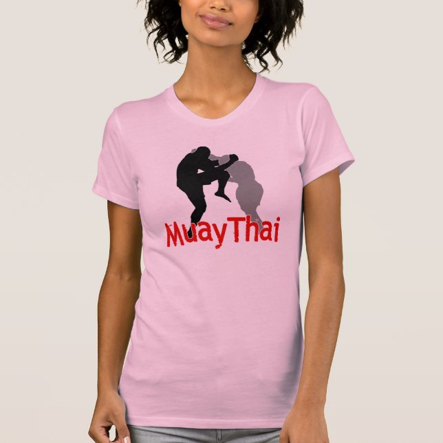 Muay thailändischer Kämpfer T-Shirt (Vorderseite)