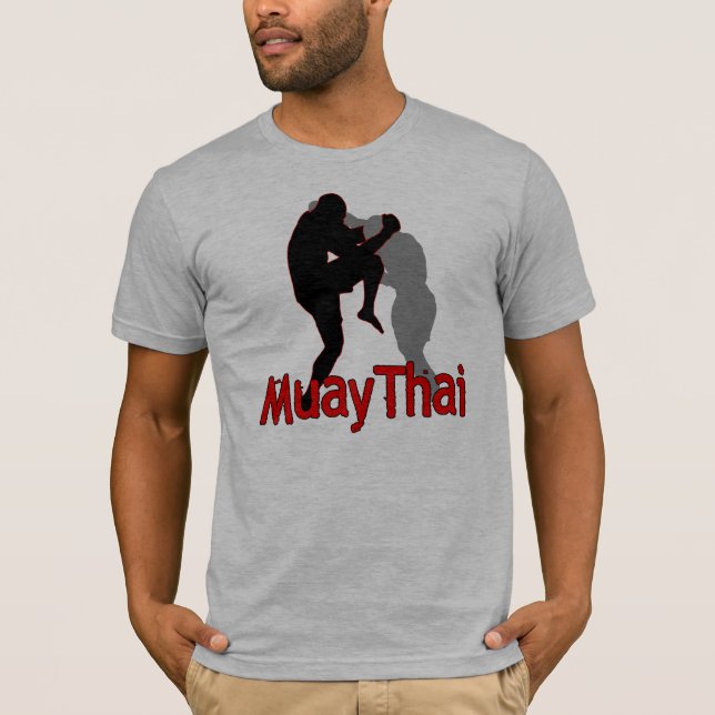 Muay thailändischer Kämpfer T-Shirt (Vorderseite)