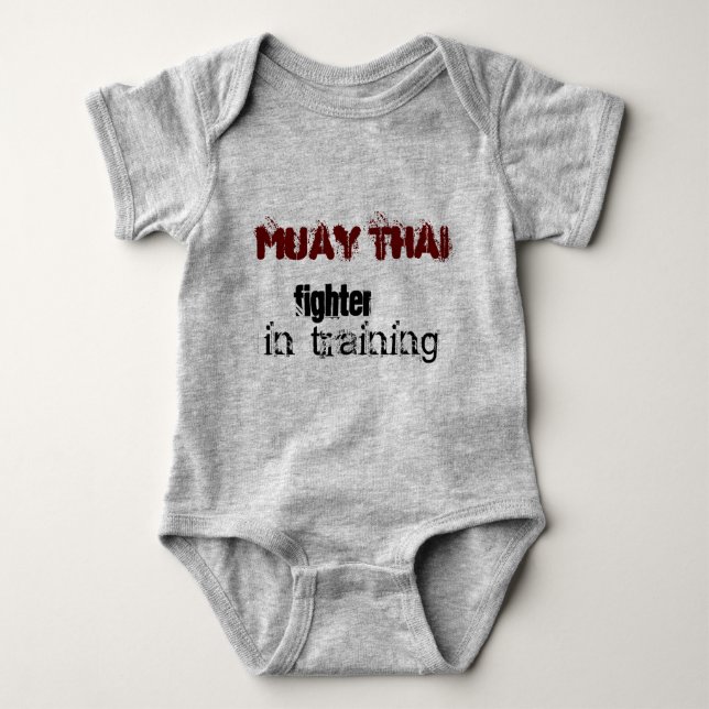 Muay thailändisches Baby - im Training Baby Strampler (Vorderseite)