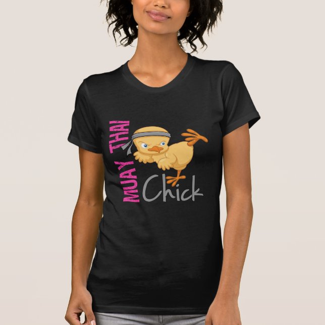 Muay thailändisches Küken T-Shirt (Vorderseite)