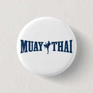 Muay thailändisches Logo Button
