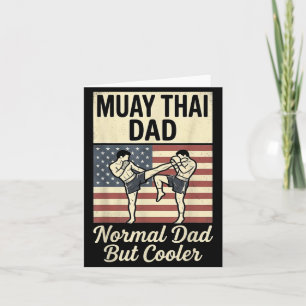 Muaythai-Vater wie ein normaler Vater, aber cooler Karte