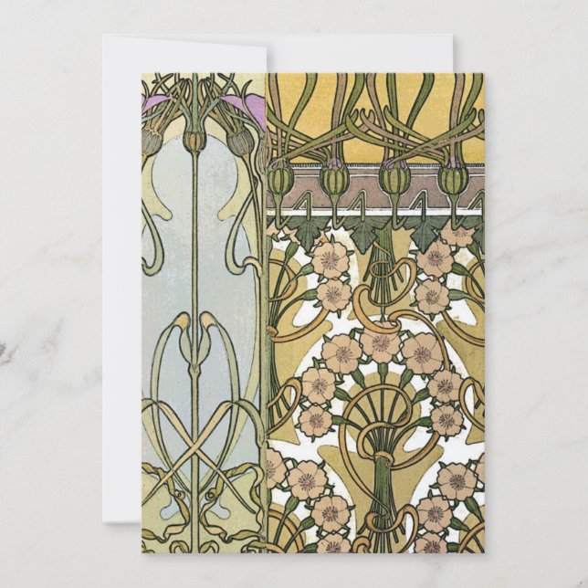 Mucha - Art Nouveau Decoratifs 1901 Einladung (Vorderseite)