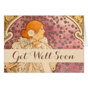 Mucha Art Nouveau Frau Schönheit