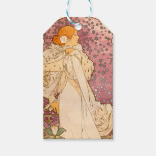 Mucha Art Nouveau Woman Beauty Geschenkanhänger