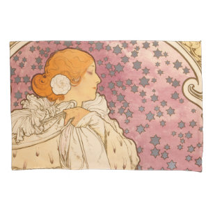 Mucha Art Nouveau Woman Beauty Kissenbezug