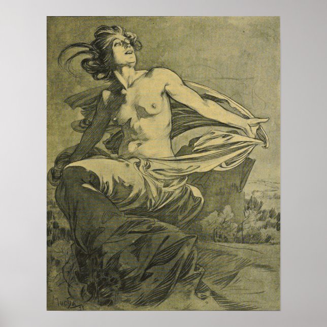 Mucha - Avril Cocorico Poster (Vorne)