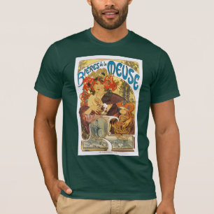 Mucha - Bières de la Meuse (Bier der Maas) T-Shirt