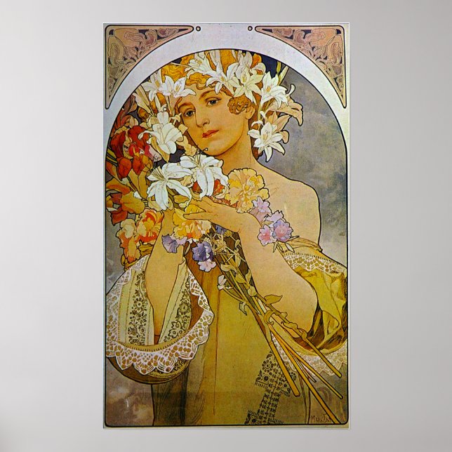 Mucha - Blume 1897 Poster (Vorne)