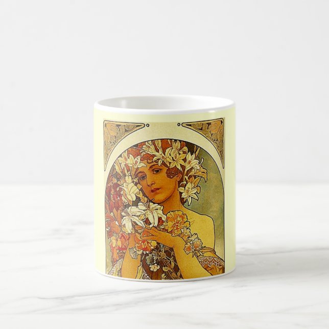 Mucha-Blume Kaffeetasse (Mittel)
