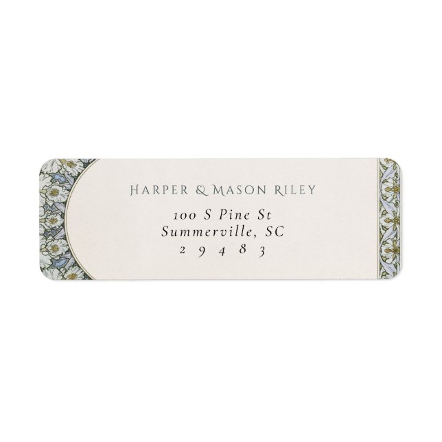 Mucha Custom Return Address Label (Vorne)