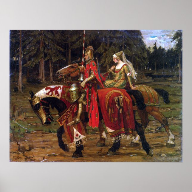 Mucha - Heraldische Chivalry Poster (Vorne)