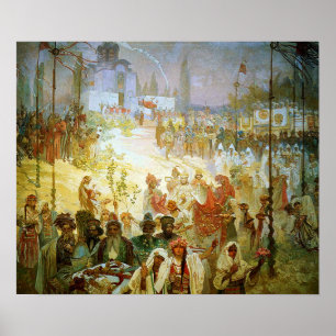 Mucha - Kroning Dusan Poster