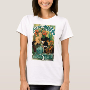 Mucha Kunst Nouveau: Bieres De-La Maas T-Shirt