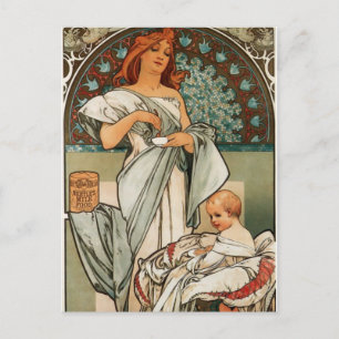 Mucha-Kunst Postkarte