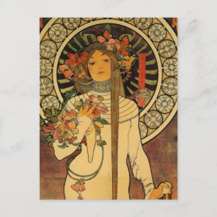 Mucha La Trappistine Postkarte