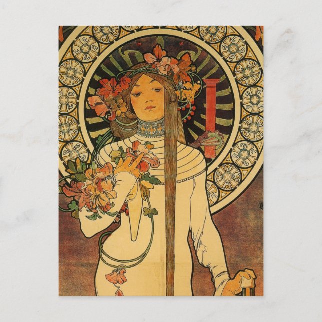 Mucha La Trappistine Postkarte (Vorderseite)